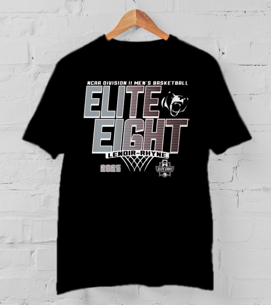 NCAA Division II Men's Basketball Elite Eight Lenoir-Rhyne 2025 T-Shirt