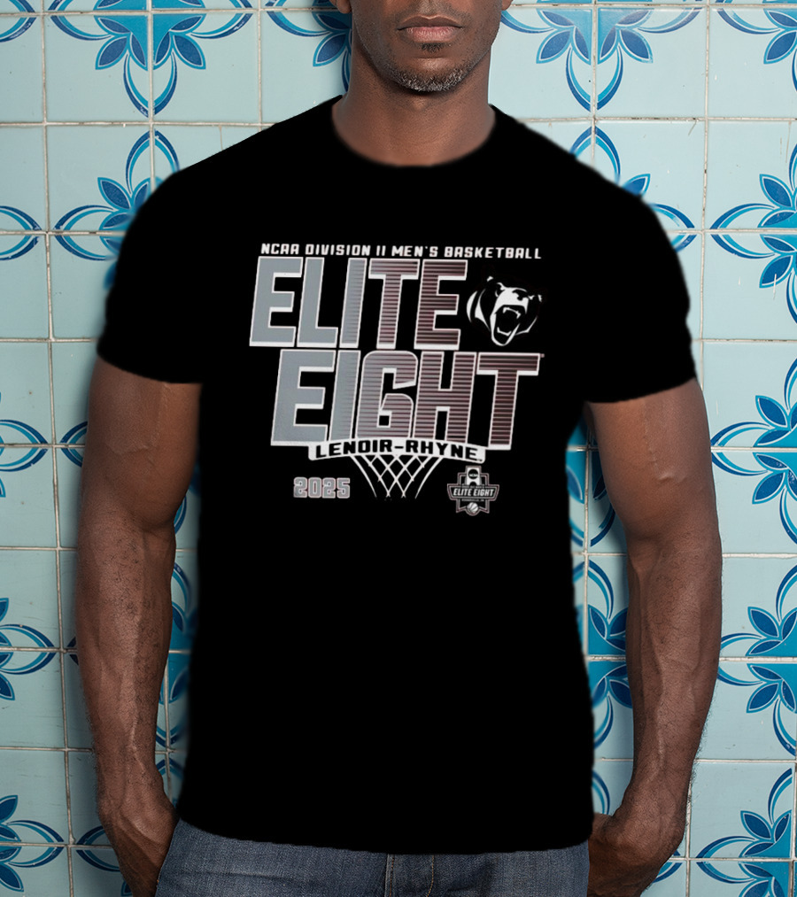NCAA Division II Men's Basketball Elite Eight Lenoir-Rhyne 2025 T-Shirt