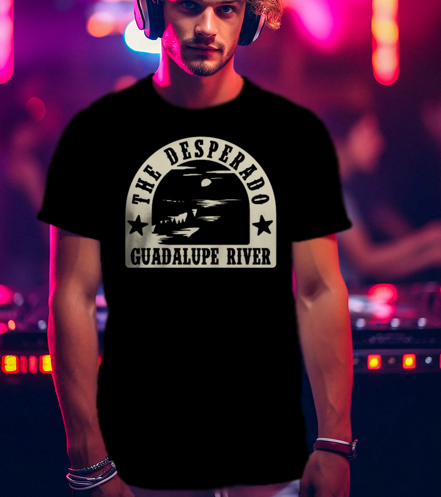 The Desperado Guadalupe River Sunset Stars T-Shirt