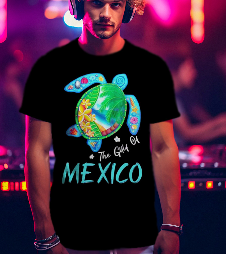 The Gulf Of Mexico Turtle Summer Beach Souvenir T-Shirt
