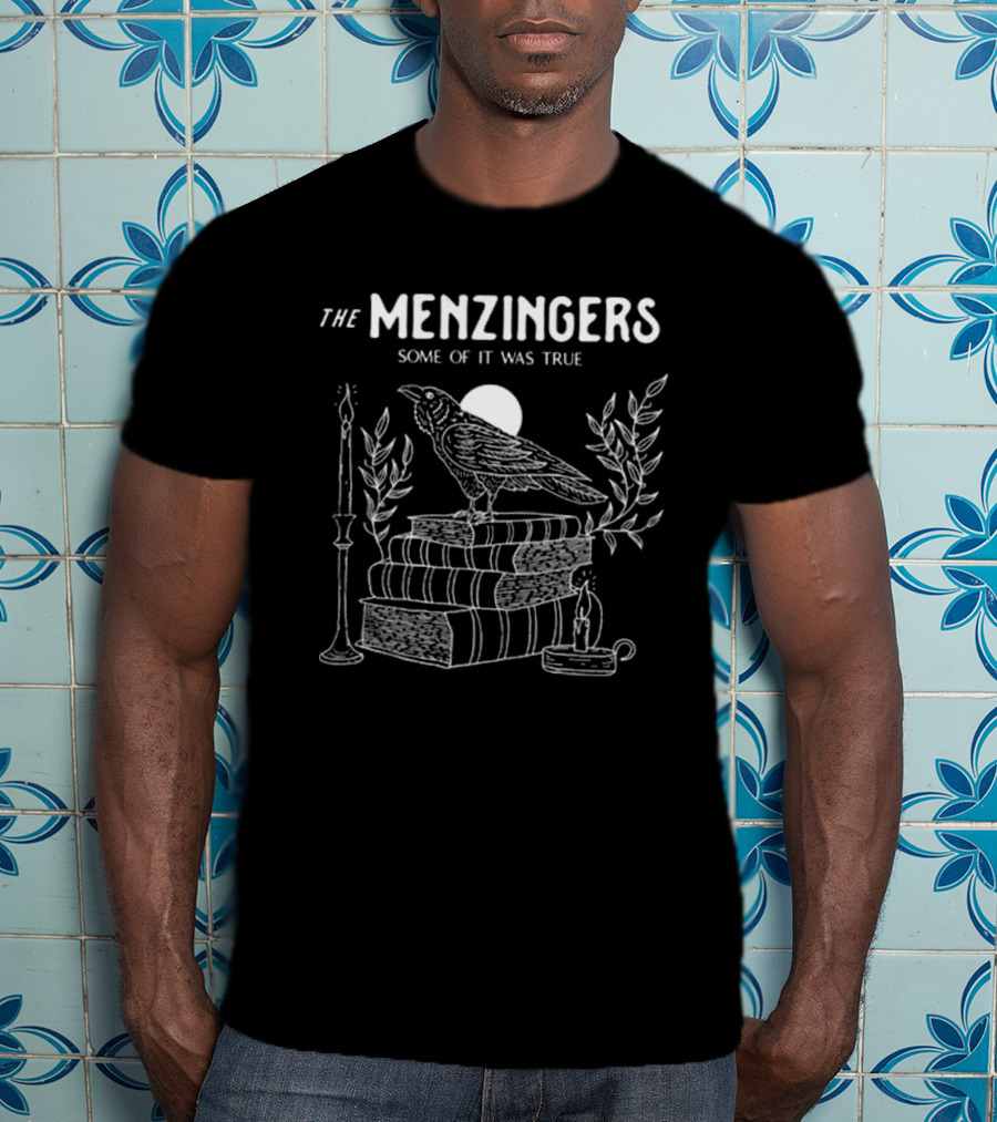 The Menzingers Some Of It Was True Raven Books Candle Cat T-Shirt