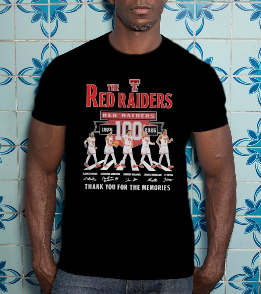 The Red Raiders Abbey Road 100 Years 1925 2025 Thank You For The Memories T-Shirt