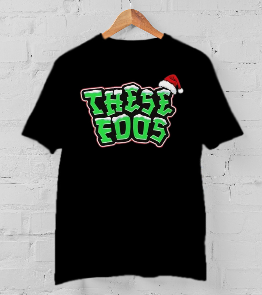 These Foos Santa Hat Christmas Spirit T-Shirt