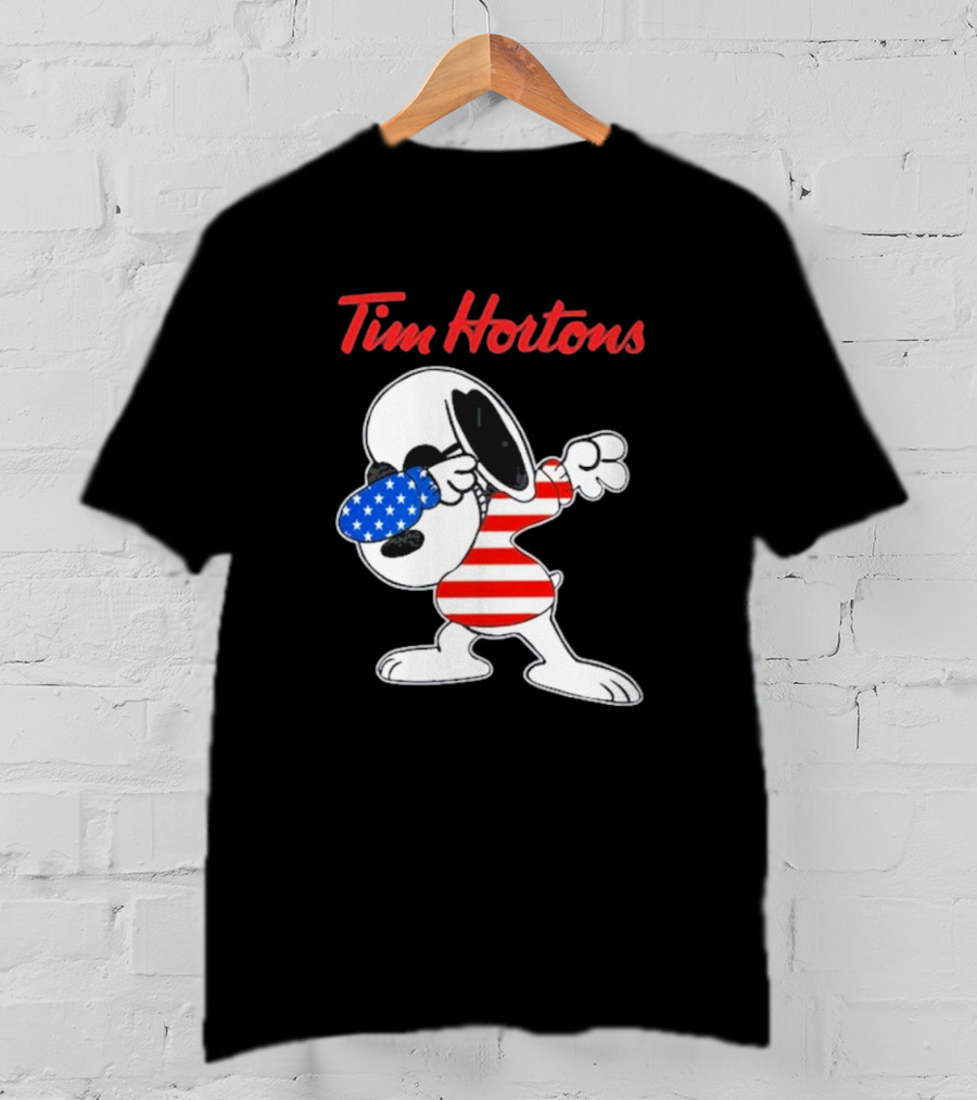 Tim Hortons Snoopy Dabbing American T-Shirt