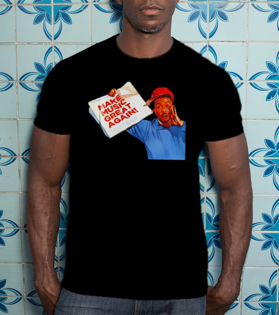 Timbo Land Make Music Great Again Newspaper Character T-Shirt