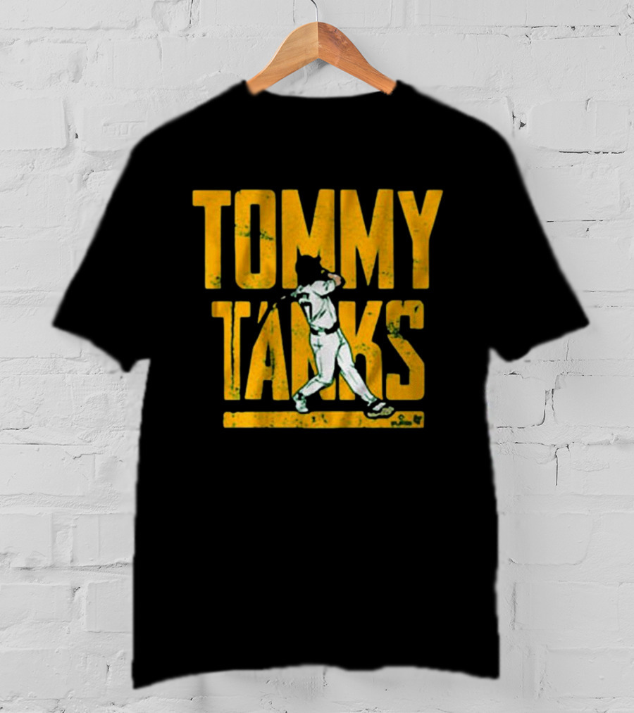 Tommy Tanks Baseball Player Silhouette T-Shirt