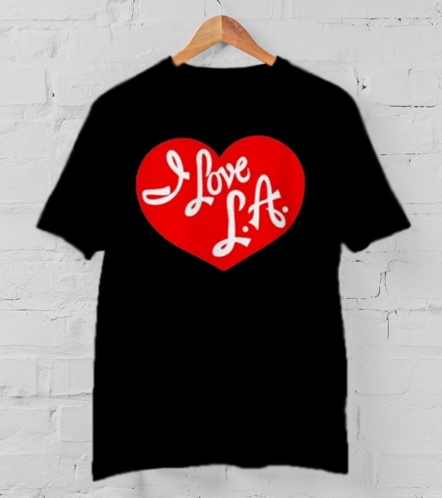 Tourist I Love LA Red Heart Icon T-Shirt