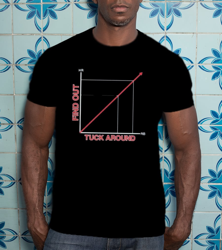 Tuck Around Find Out Linear Graph WitH RB And KB Axis T-Shirt