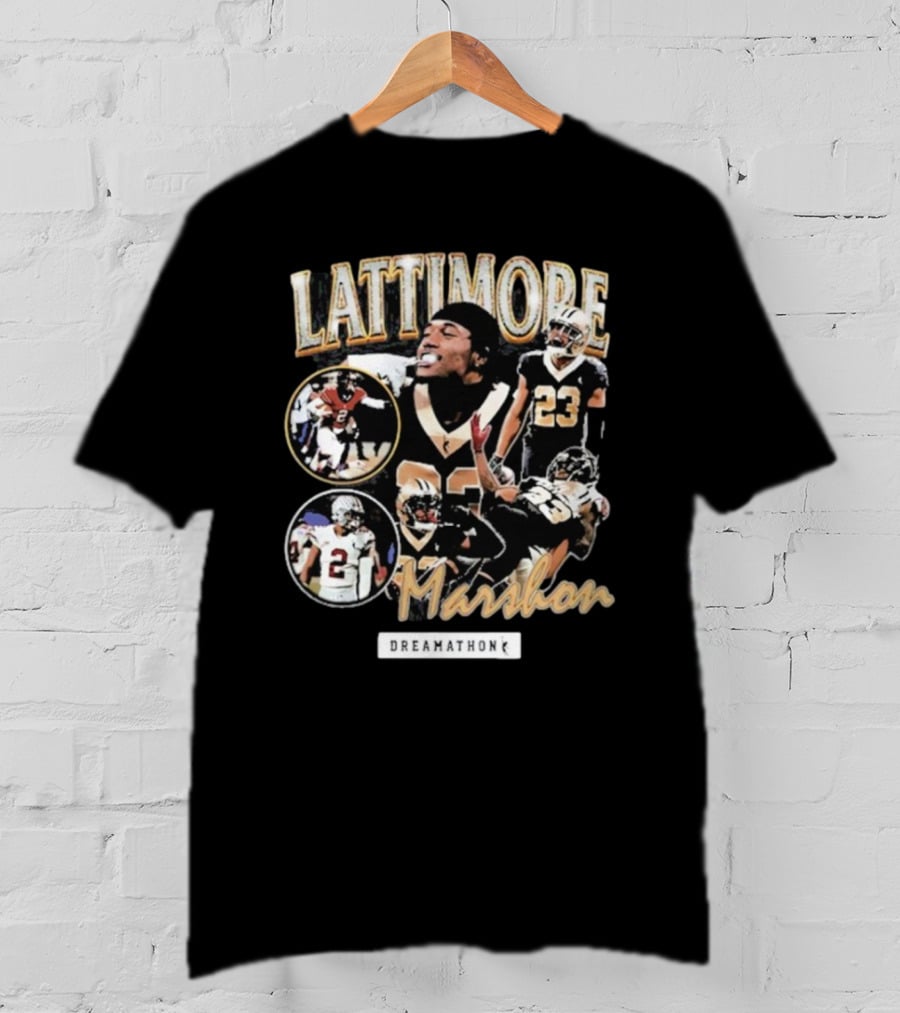 Lattimore Marshon Dreamathon Football Tribute Imagery T-Shirt