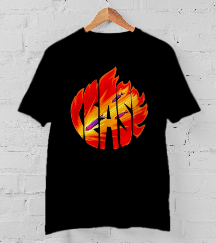 Cease Fire Flame Letters With Missiles T-Shirt