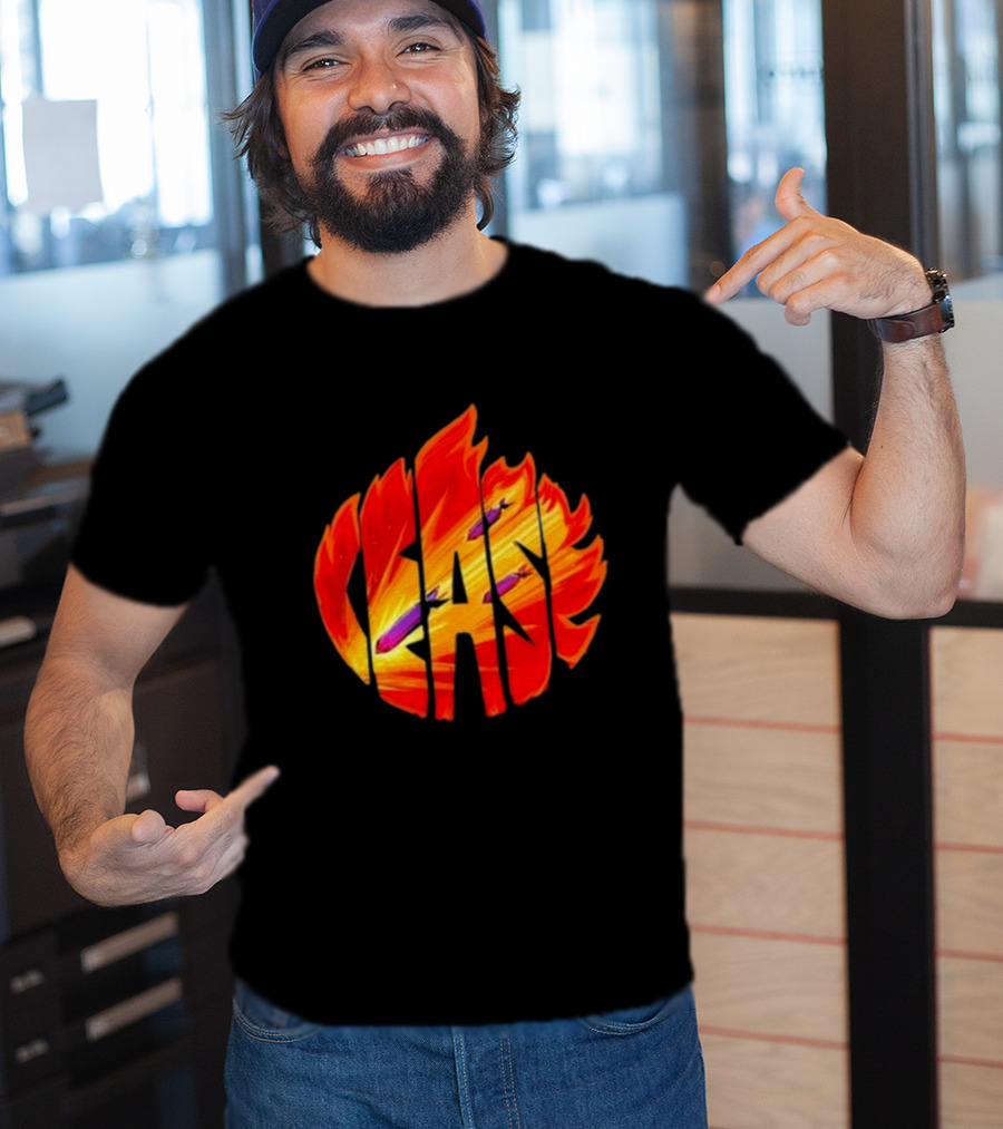 Cease Fire Flame Letters With Missiles T-Shirt