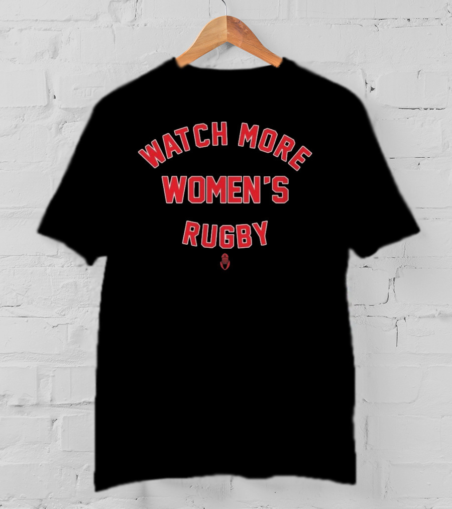 USRPA More Women’s Rugby Red Text With Logo T-Shirt