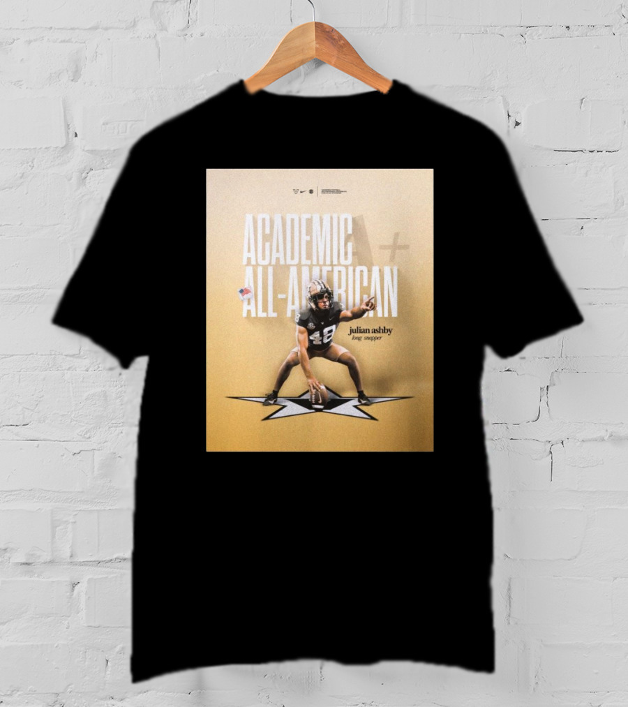 Vanderbilt Football Julian Ashby Academic All-American Long Snapper T-Shirt