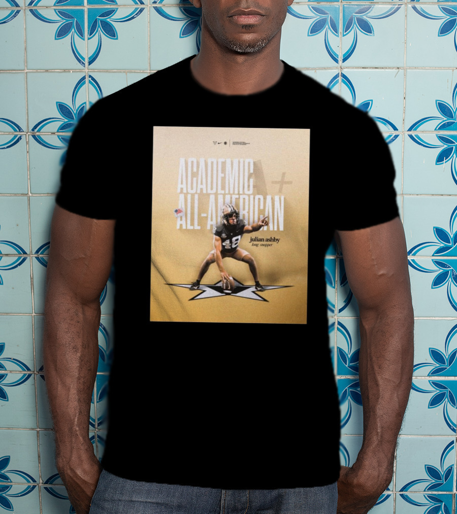Vanderbilt Football Julian Ashby Academic All-American Long Snapper T-Shirt