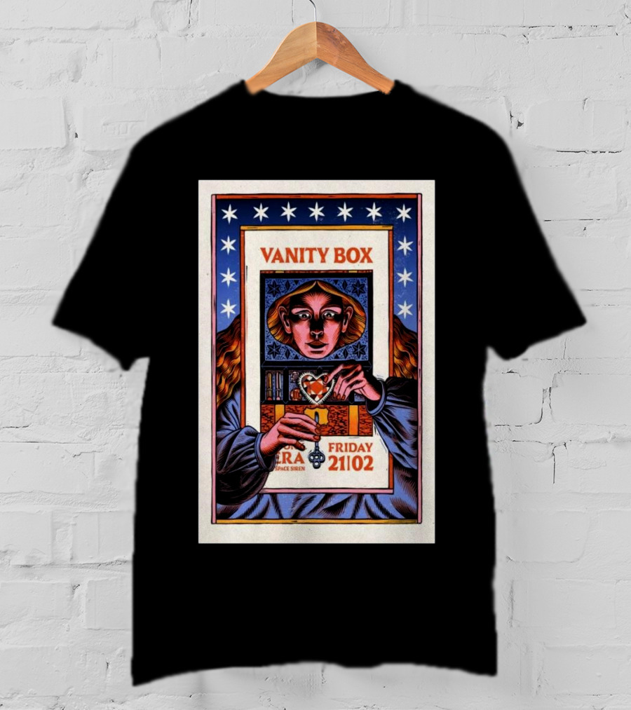 Vanity Box Vera Space Siren Friday February 21 2025 Groningen T-Shirt