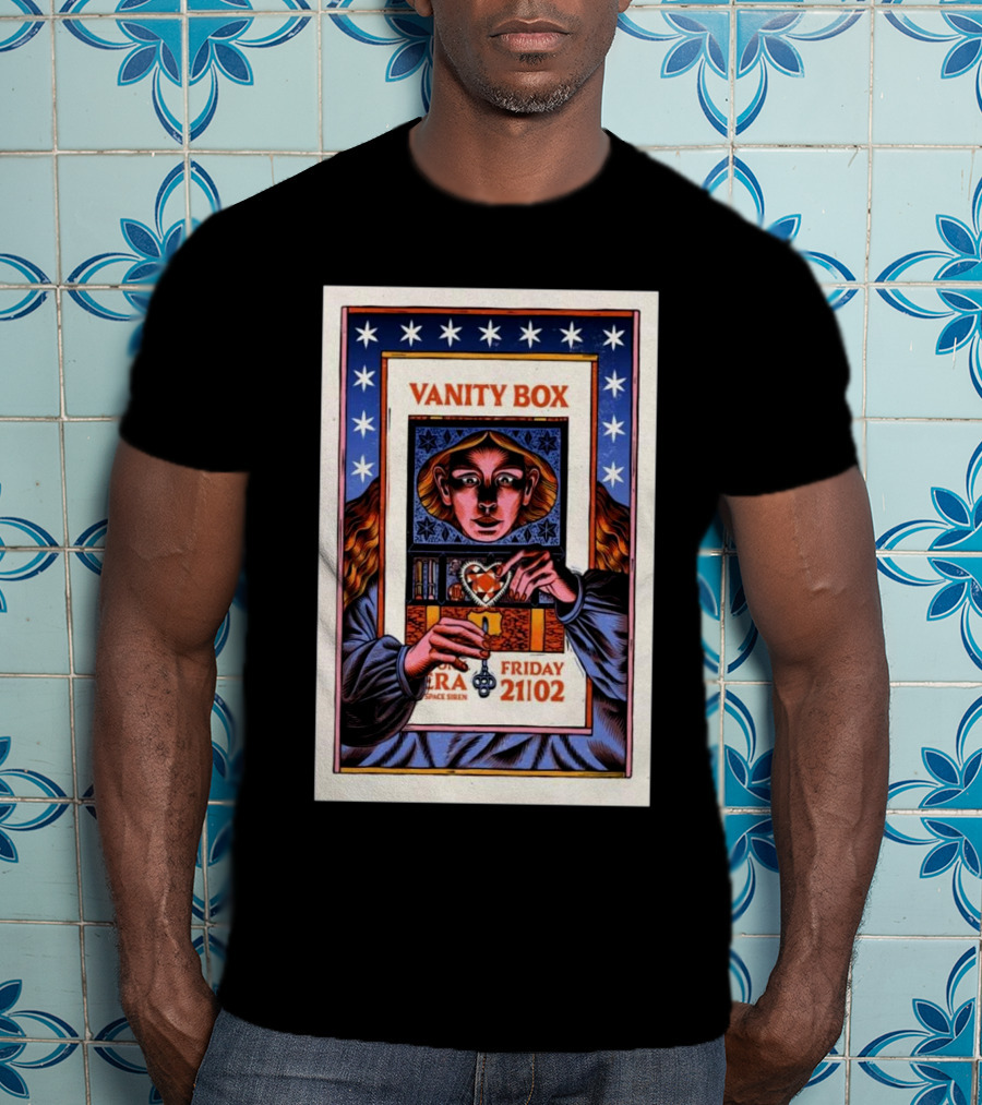 Vanity Box Vera Space Siren Friday February 21 2025 Groningen T-Shirt