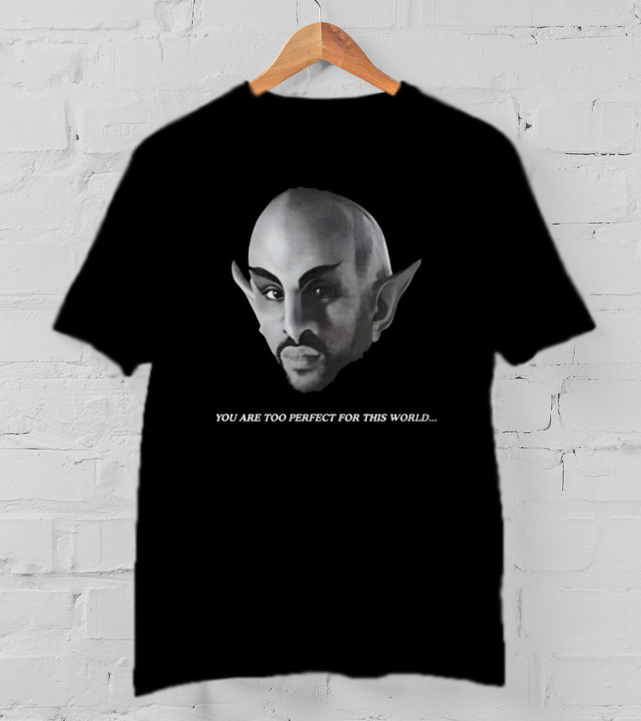 Vaticano You Are Too Perfect For This World Fantasy Creature Portrait T-Shirt