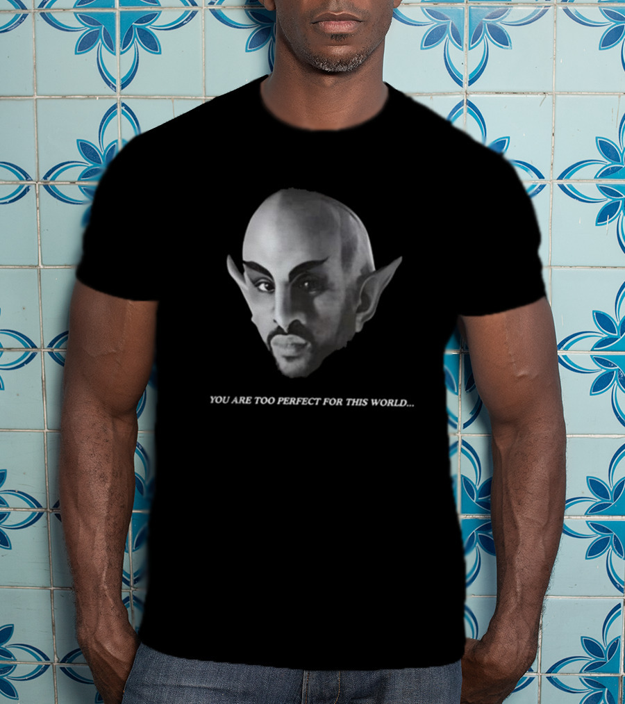Vaticano You Are Too Perfect For This World Fantasy Creature Portrait T-Shirt