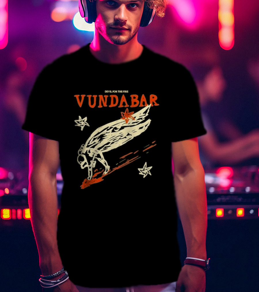 Vundabar Devil For The Fire Winged Creature And Stars T-Shirt