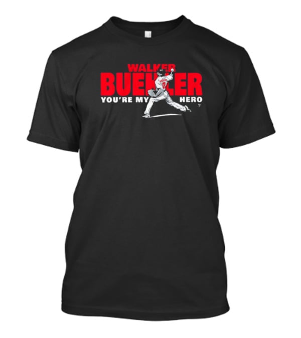 Walker Buehler You’re My Hero Baseball Pitcher Illustration T-Shirt