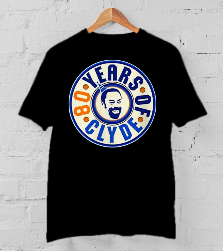 80 Years Of Clyde Walt Frazier Basketball Legacy T-Shirt