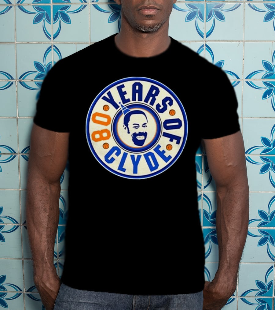 80 Years Of Clyde Walt Frazier Basketball Legacy T-Shirt