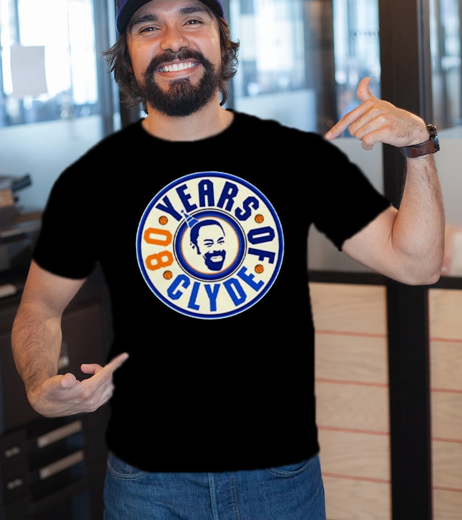 80 Years Of Clyde Walt Frazier Basketball Legacy T-Shirt