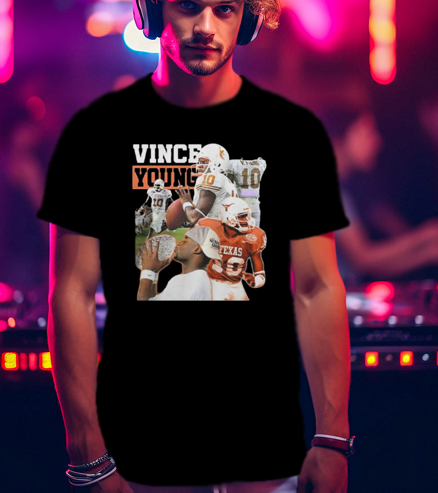 Vince Young Texas Longhorns Football Legend Number 10 T-Shirt