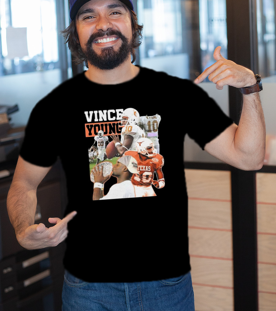 Vince Young Texas Longhorns Football Legend Number 10 T-Shirt