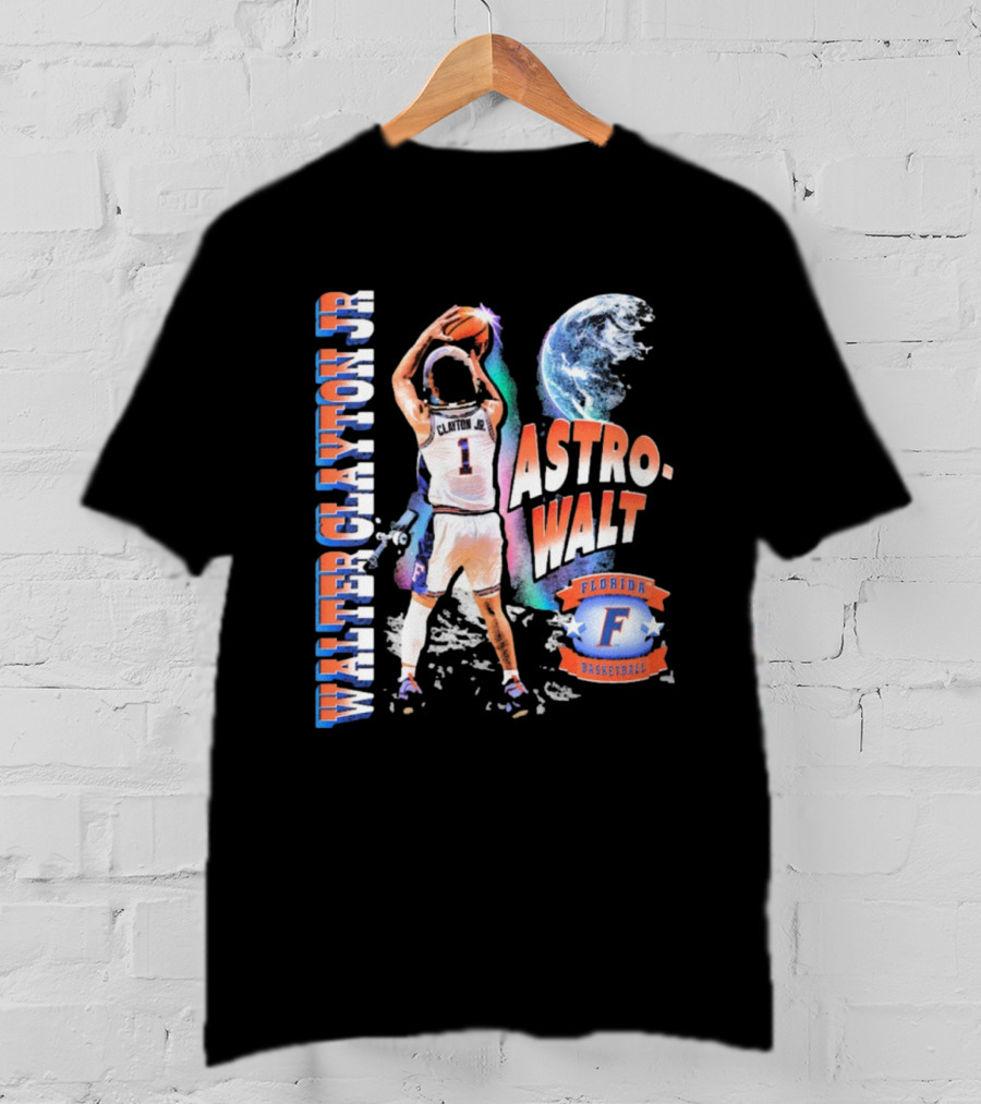 Walter Clayton Jr. Astro-Walt Florida Gator Basketball T-Shirt