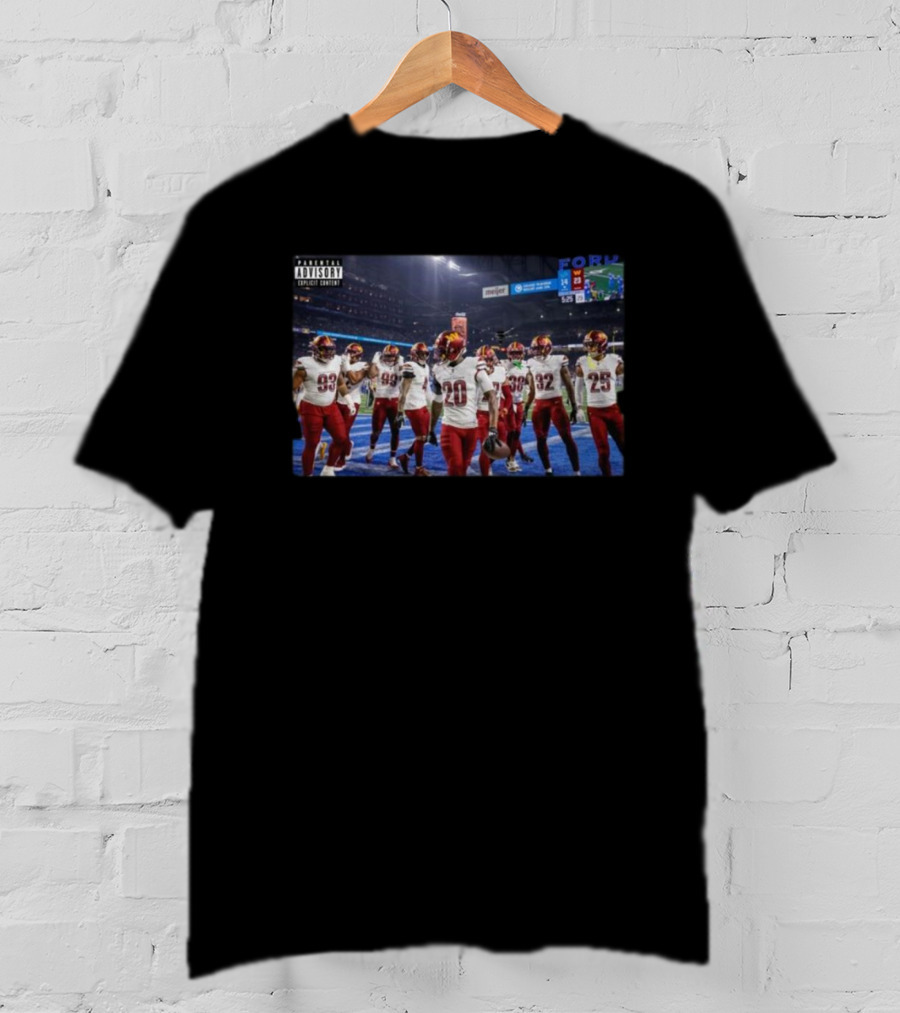 Parental Advisory Explicit Content Washington Commanders Defeat Detroit Lions At Ford Field T-Shirt