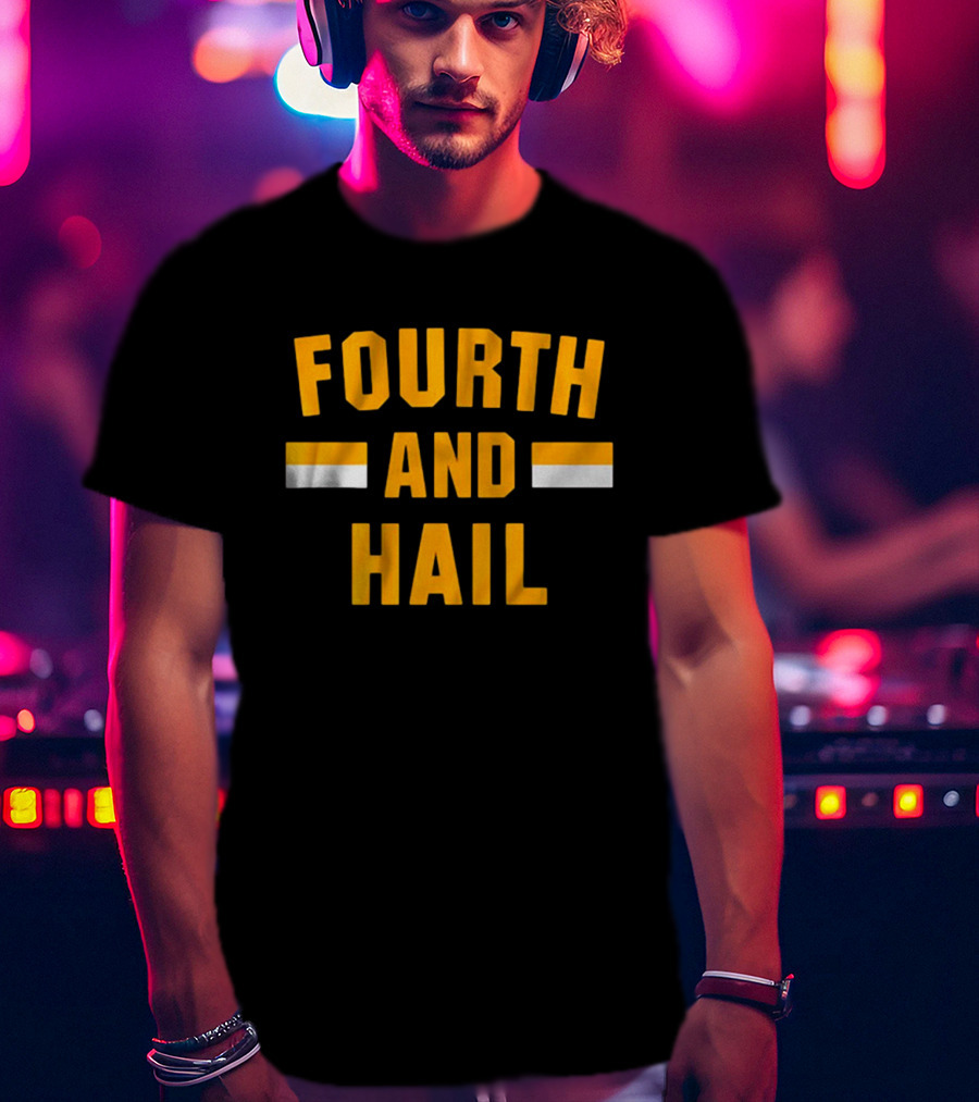 Washington Commanders Fourth And Hail NFL Football T-Shirt