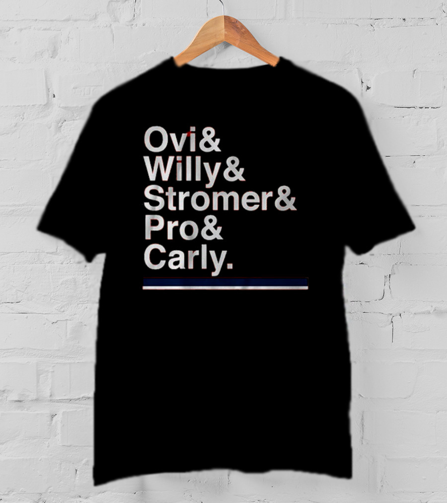 Ovi & Willy & Stromer & Pro & Carly Washington Hockey Ampersand T-Shirt