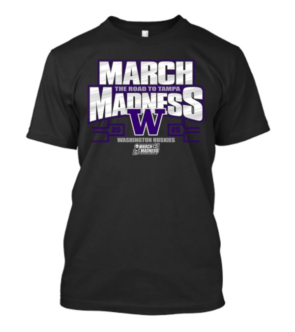 Washington Huskies 2025 March Madness The Road To Tampa T-Shirt