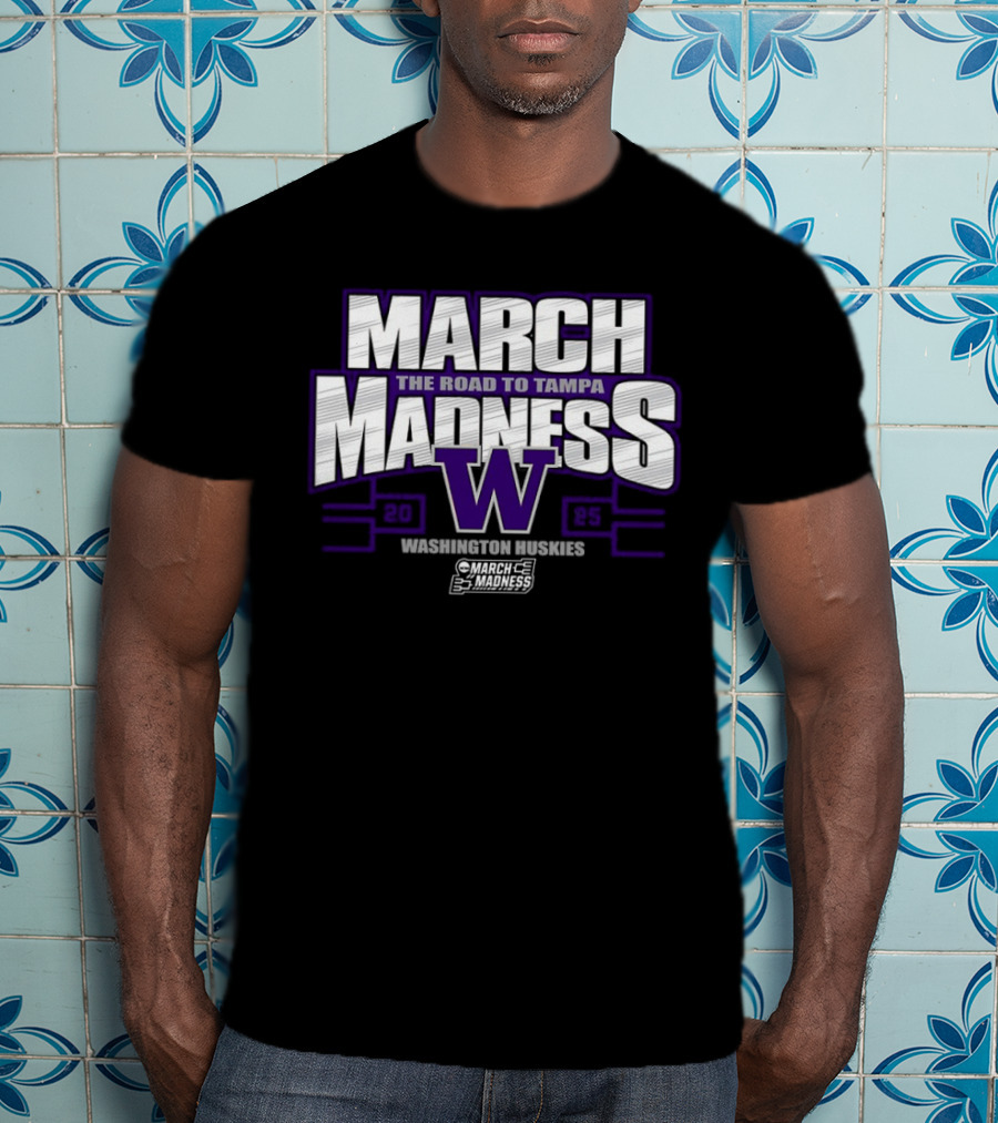 Washington Huskies 2025 March Madness The Road To Tampa T-Shirt