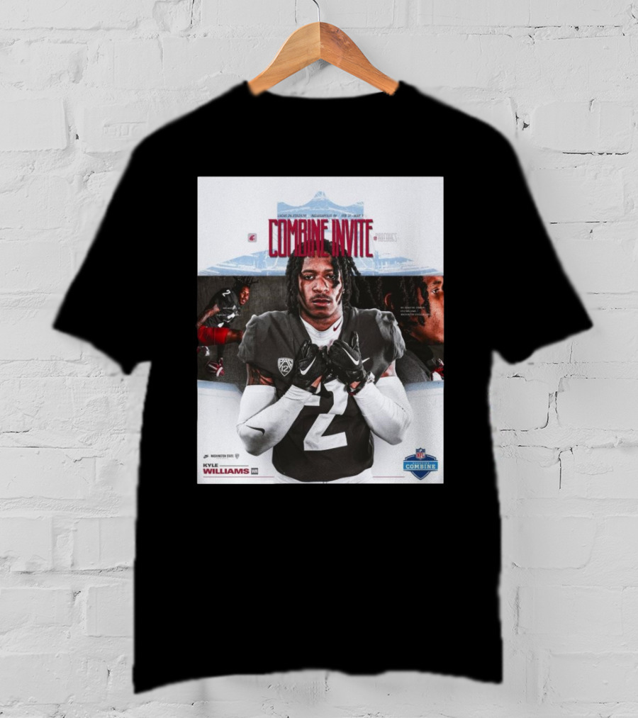 Lucas Oil Stadium NFL Combine Invite Kyle Williams Washington State Cougars Indianapolis 2025 T-Shirt