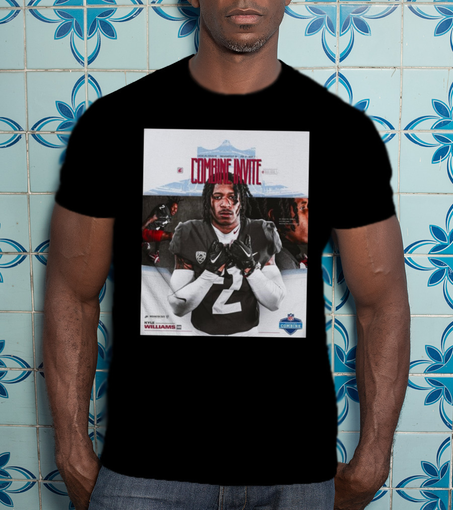 Lucas Oil Stadium NFL Combine Invite Kyle Williams Washington State Cougars Indianapolis 2025 T-Shirt