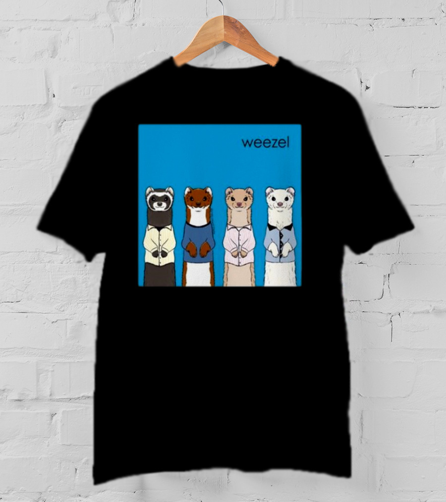 Weezel Weasel In Colorful Outfits Quartet T-Shirt
