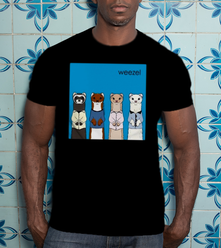 Weezel Weasel In Colorful Outfits Quartet T-Shirt