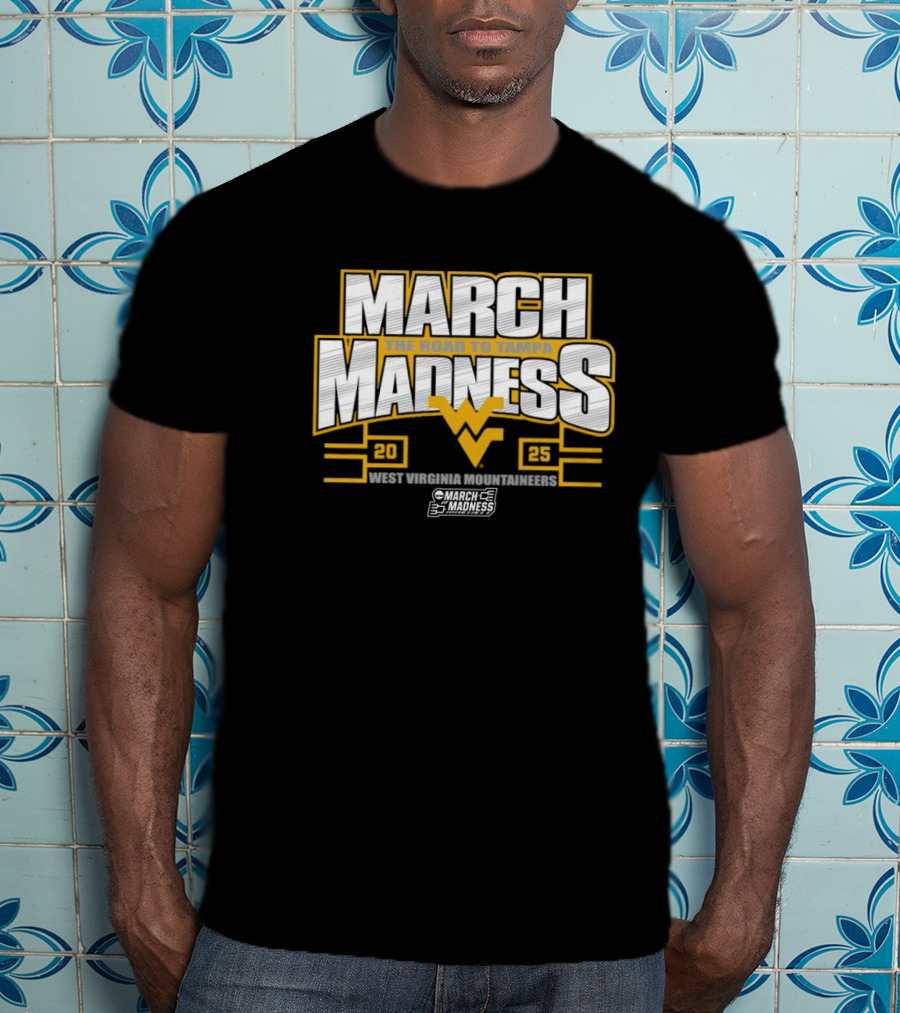 West Virginia Mountaineers 2025 NCAA March Madness The Road To Tampa T-Shirt