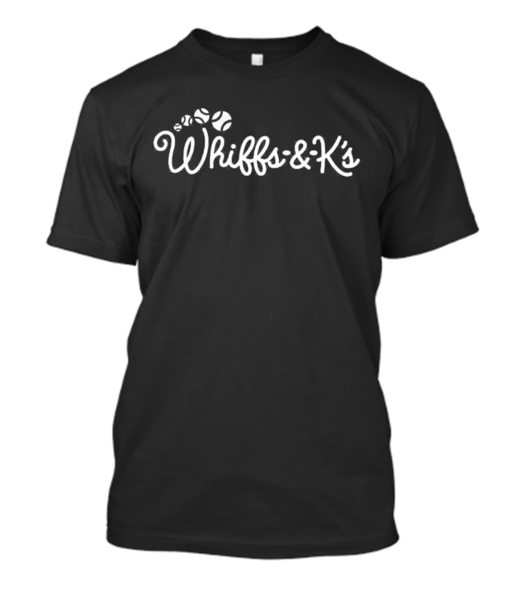 Whiffs & K’s Baseball With Baseball And Whiskers T-Shirt
