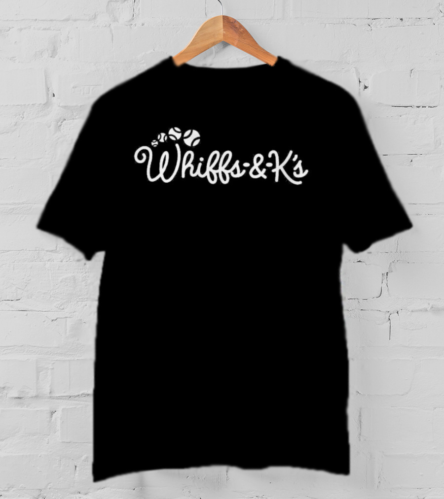 Whiffs & K’s Baseball With Baseball And Whiskers T-Shirt