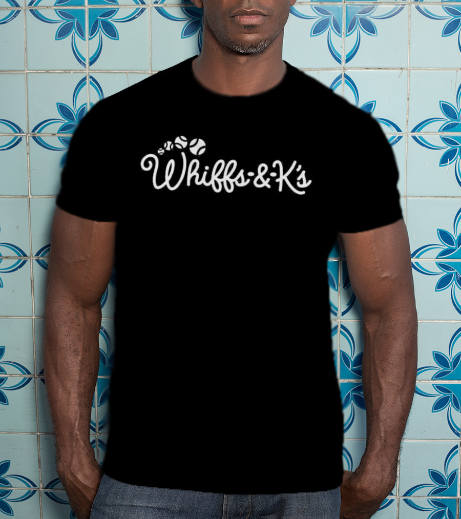 Whiffs & K’s Baseball With Baseball And Whiskers T-Shirt