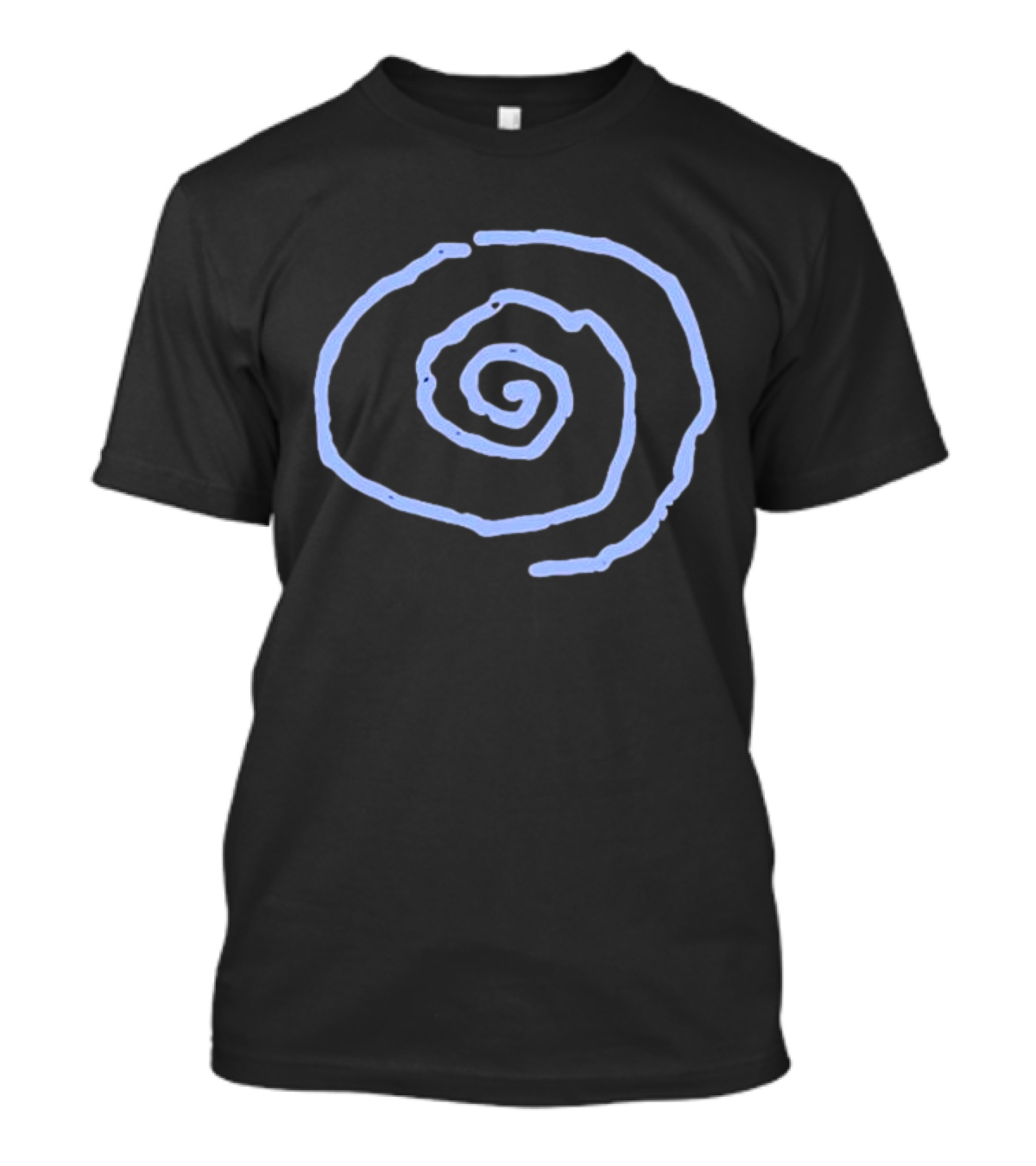 Whirr Raw Blue Spiral T-Shirt