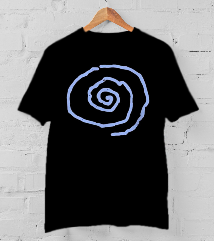 Whirr Raw Blue Spiral T-Shirt
