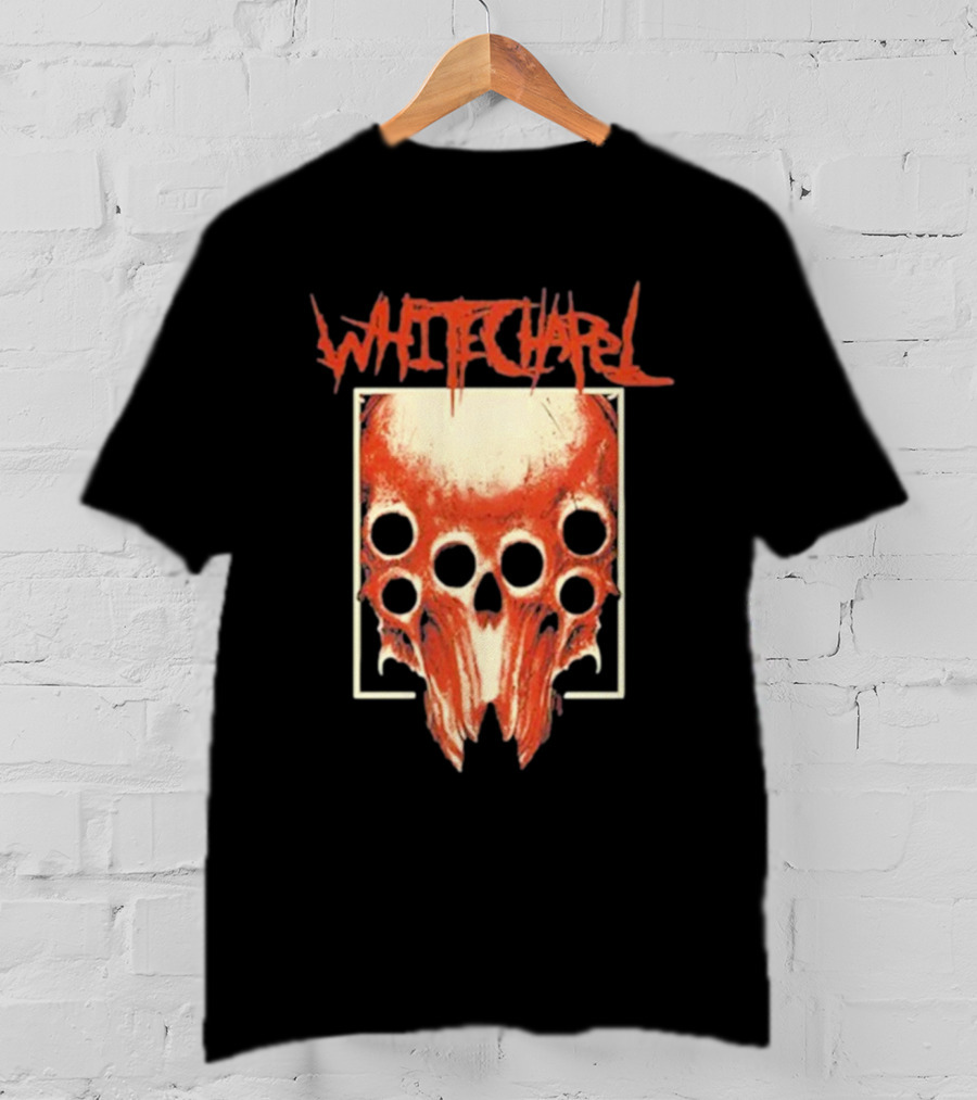 Whitechapel Skull Bone With Red Cult Woods Imagery T-Shirt