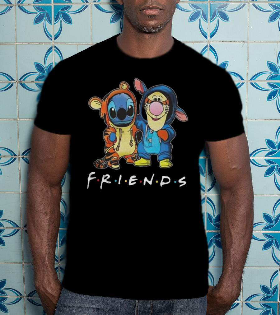 Winnie The Pooh Tigger And Stitch Friends Disney Collaboration T-Shirt