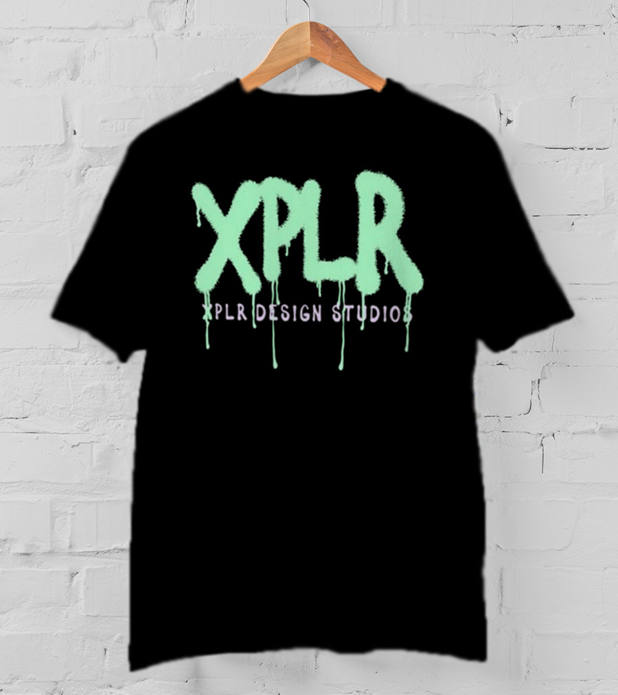Xplr Studio Graffiti V.2 Droplet Style Text T-Shirt