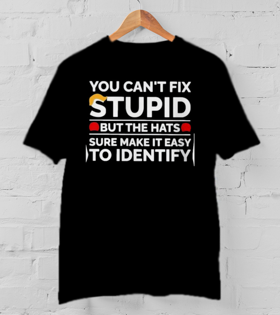You Can't Fix Stupid But The Hats Sure Make It Easy To Identify T-Shirt