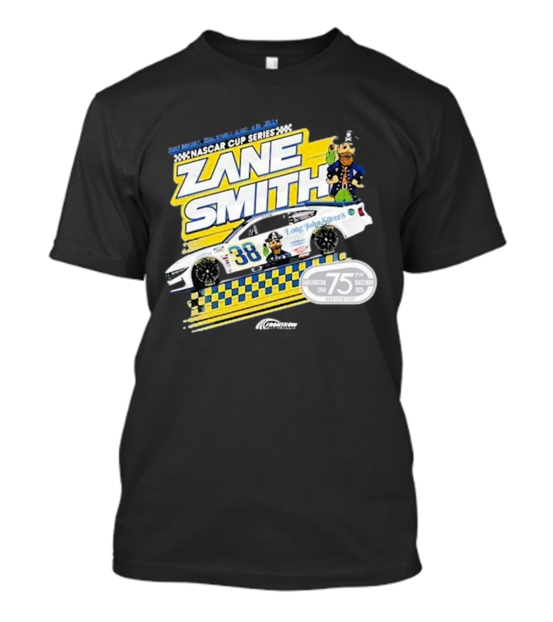 NASCAR Cup Series Zane Smith Long John Silver’s Car 75th Race 38 T-Shirt